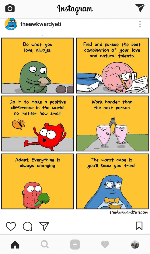 Awkward Yeti Do what you love